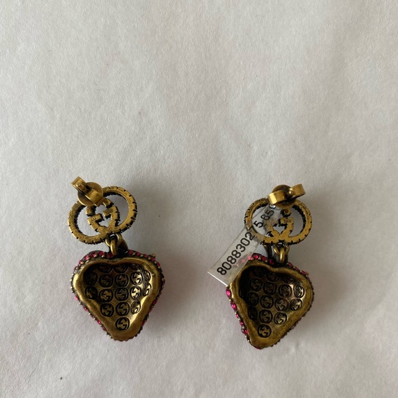 Gucci strawberry crystal earrings - Picture 7 of 9